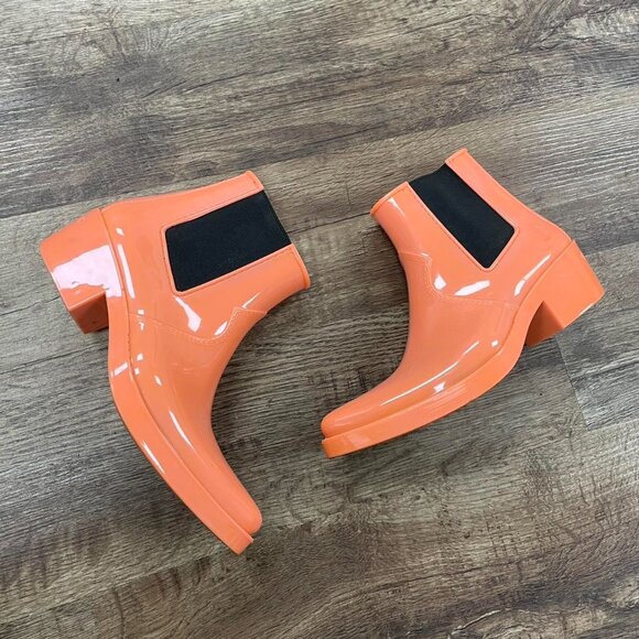 Calvin Klein Jeans Rubber Cowboy Rain Boots - Picture 3 of 8